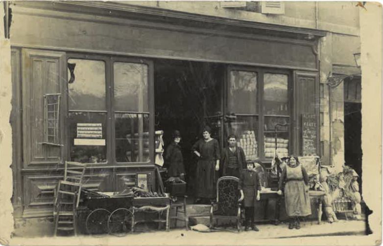 Devanture du magasin années 1920-1930